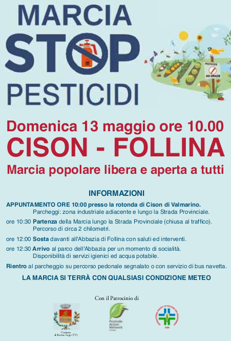 20180513 marcia stop pesticidi 2018 cison follina